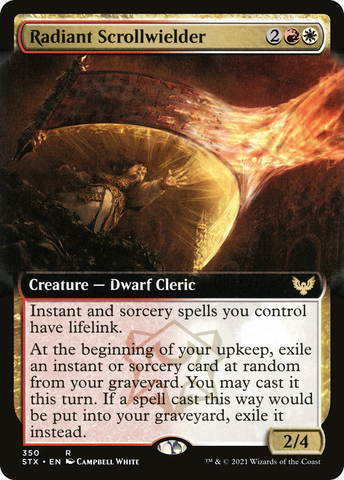 Radiant Scrollwielder (Extended Art) (STX-350)  - Strixhaven: School of Mages: (Extended Art)