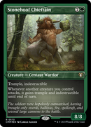 Stonehoof Chieftain (CMM-573)  Etched Foil - Commander Masters