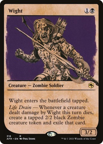 Wight (AFR-316)  Foil - Adventures in the Forgotten Realms: (Showcase)