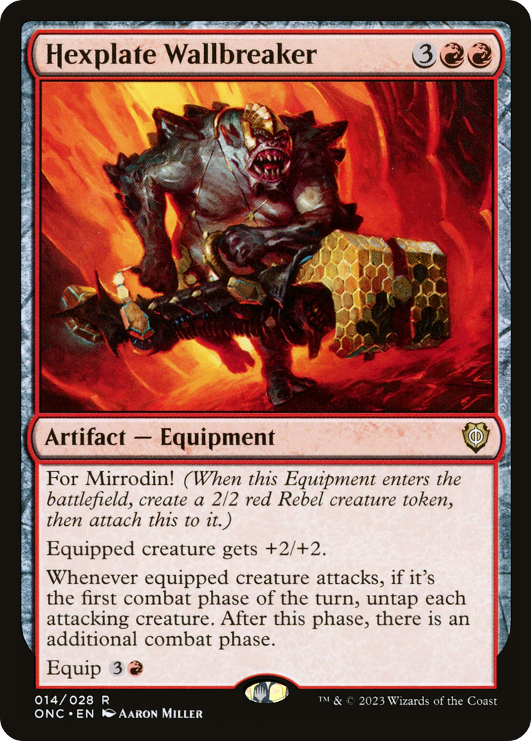 Hexplate Wallbreaker (ONC-014)  - Phyrexia: All Will Be One Commander