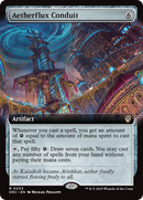 Aetherflux Conduit (Extended Art) (DRC-033)  - Commander: Aetherdrift: (Extended Art)