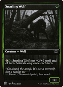 Snarling Wolf (486) (DBL-486)  Foil - Innistrad: Double Feature