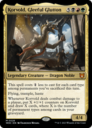Korvold, Gleeful Glutton (WOC-026)  Foil - Wilds of Eldraine Commander