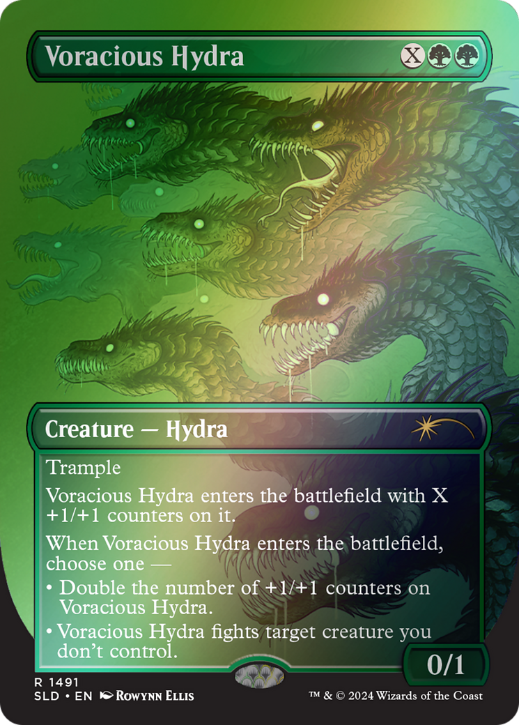 Voracious Hydra (Rainbow Foil) (SLD-1491)  Foil - Secret Lair Drop (Borderless)