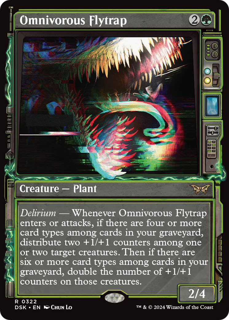 Omnivorous Flytrap (Showcase) (DSK-322) - Duskmourn: House of Horror: (Showcase) Foil
