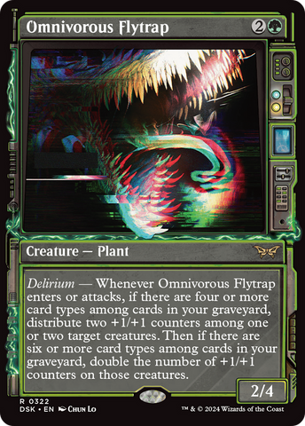 Omnivorous Flytrap (Showcase) (DSK-322) - Duskmourn: House of Horror: (Showcase) Foil