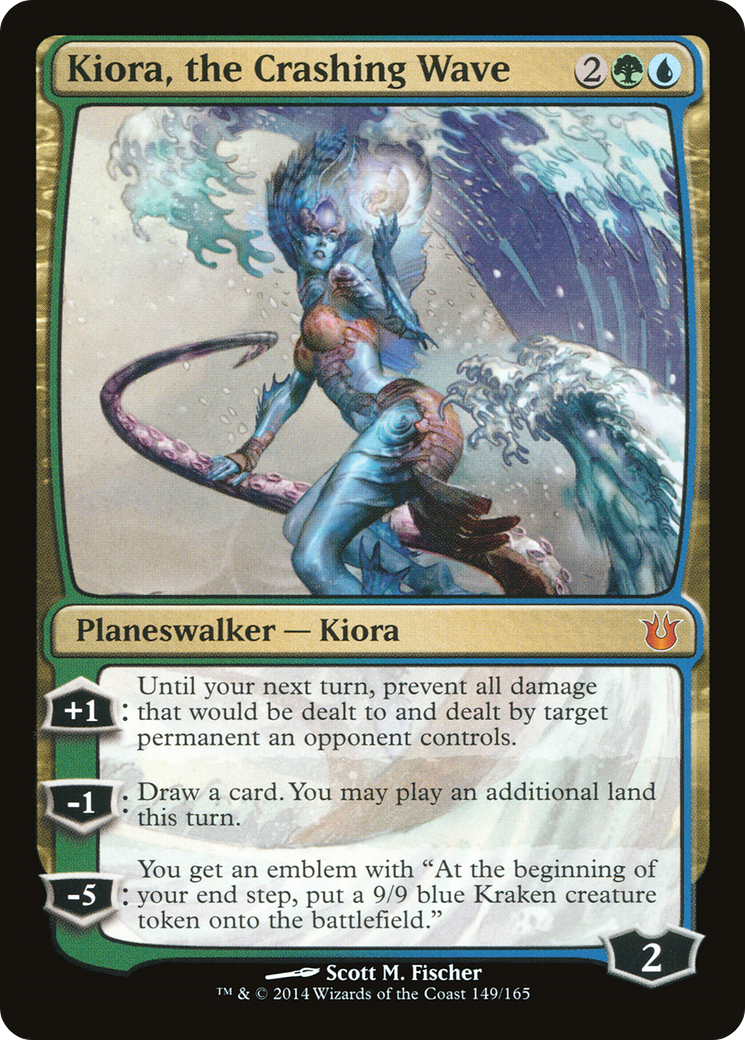 Kiora, the Crashing Wave (BNG-149)  - Born of the Gods