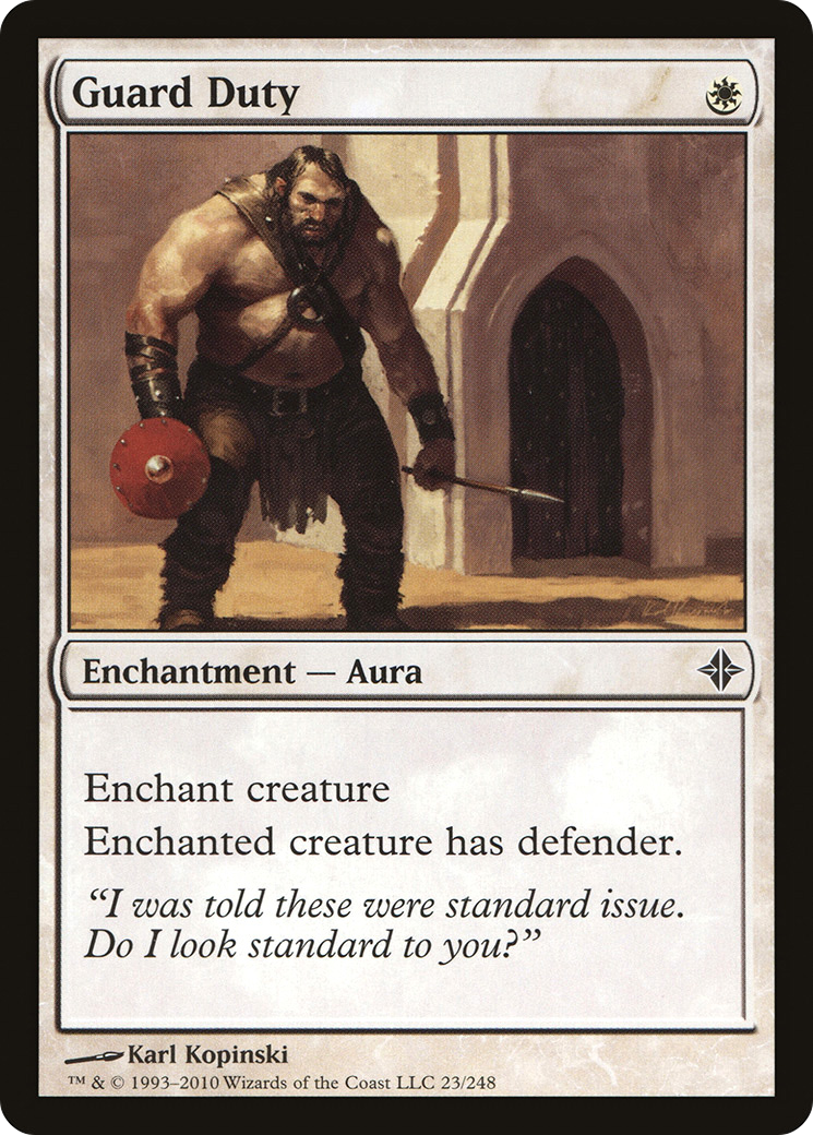 Guard Duty (ROE-023)  Foil - Rise of the Eldrazi