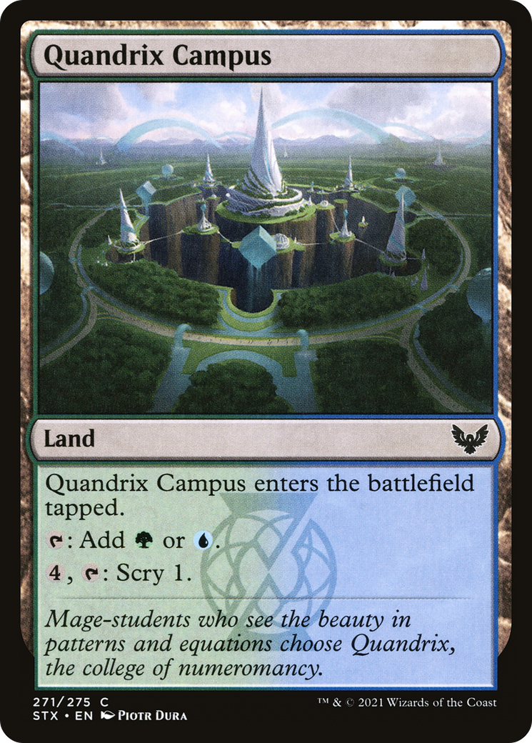 Quandrix Campus (STX-271)  Foil - Strixhaven: School of Mages