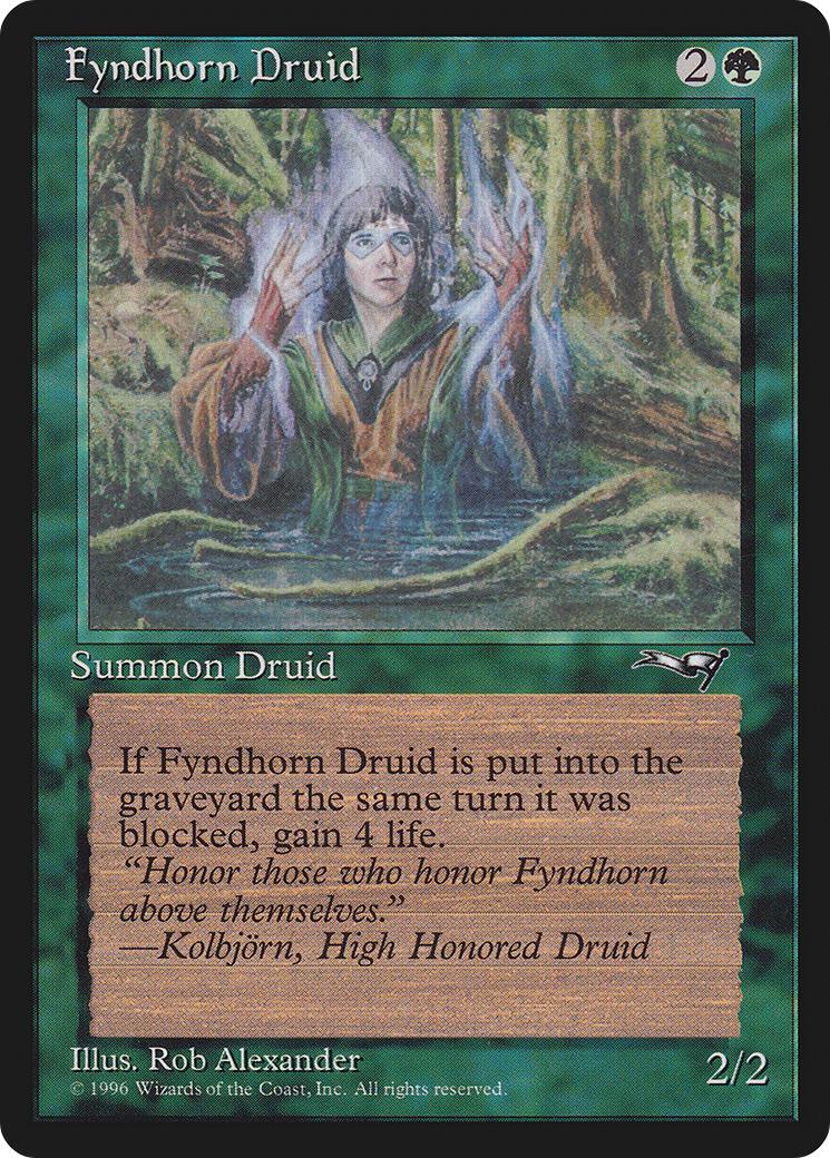 Fyndhorn Druid (Facing Right) (ALL-071)  - Alliances