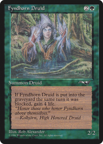Fyndhorn Druid (Facing Right) (ALL-071)  - Alliances