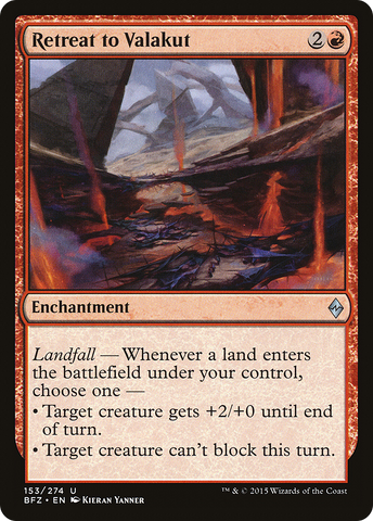 Retreat to Valakut (BFZ-153)  Foil - Battle for Zendikar