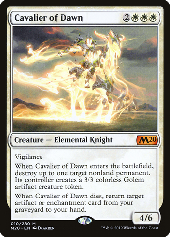 Cavalier of Dawn (M20-010)  Foil - Core Set 2020