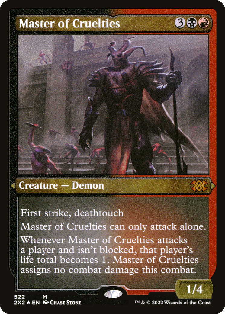 Master of Cruelties (Foil Etched) (2X2-522)  Foil - Double Masters 2022