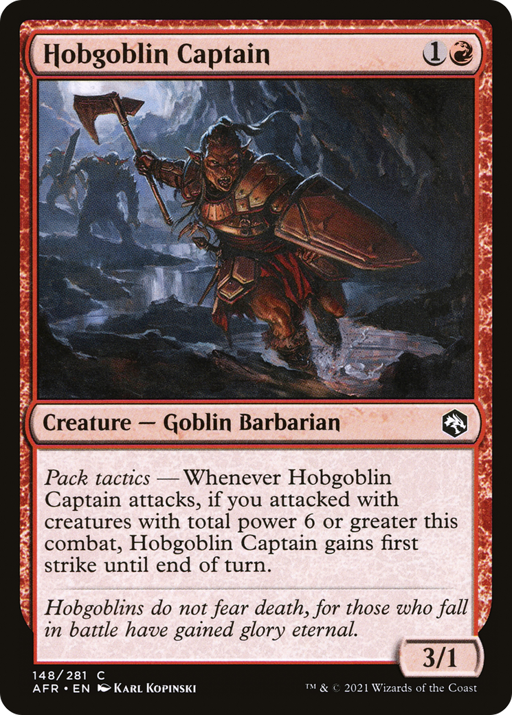 Hobgoblin Captain (AFR-148)  Foil - Adventures in the Forgotten Realms