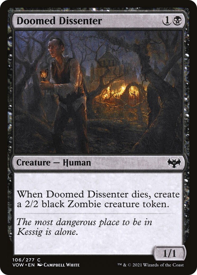 Doomed Dissenter (VOW-106)  - Innistrad: Crimson Vow