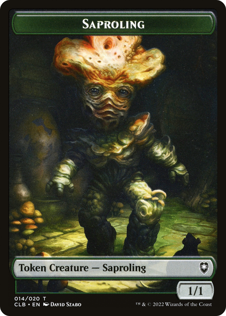 Saproling Token (CLB-014) - Battle for Baldur's Gate Tokens