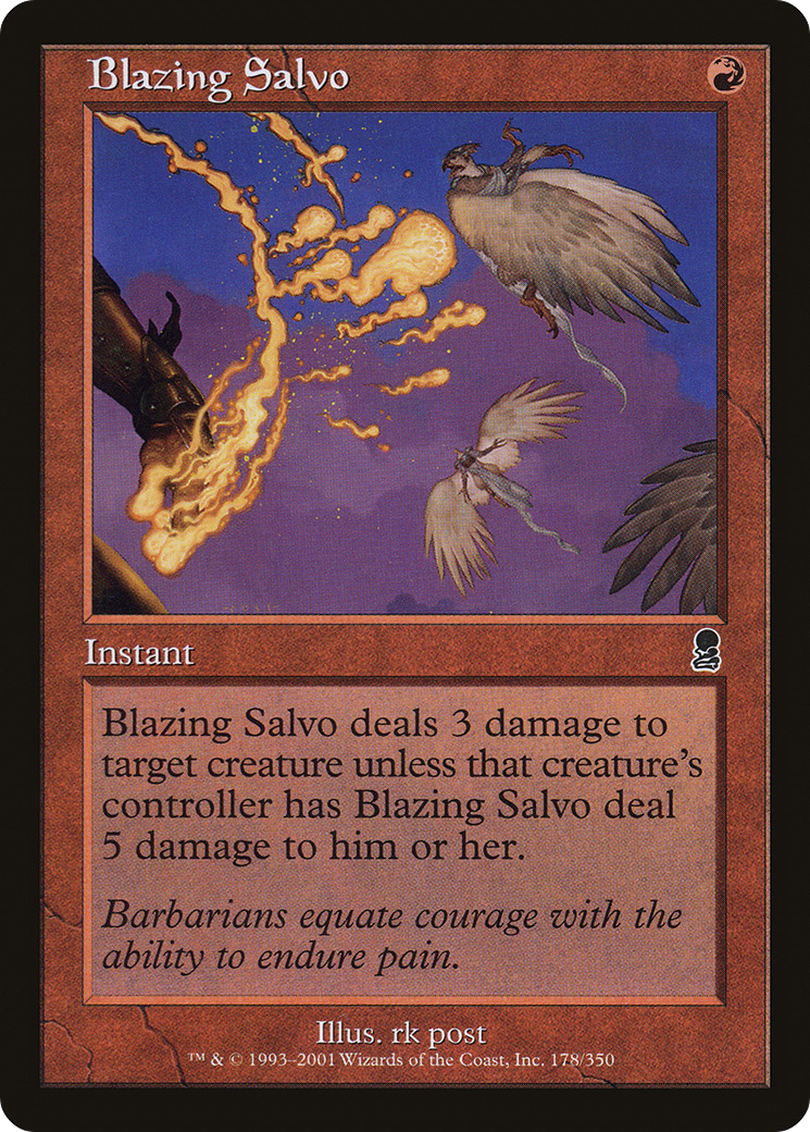 Blazing Salvo (ODY-178)  Foil - Odyssey