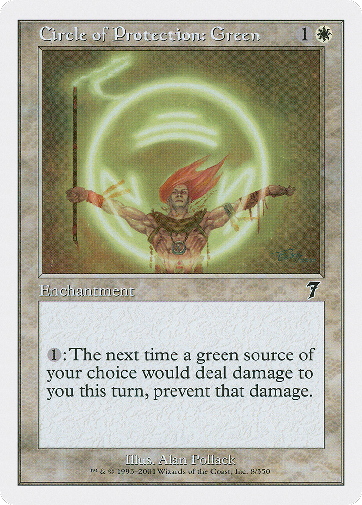 Circle of Protection: Green (7ED-008) - Seventh Edition