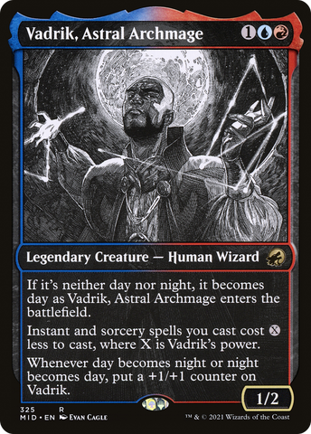 Vadrik, Astral Archmage (Showcase) (MID-325)  Foil - Innistrad: Midnight Hunt: (Showcase)