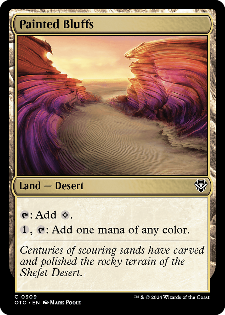 Painted Bluffs (OTC-309)  - Outlaws of Thunder Junction Commander
