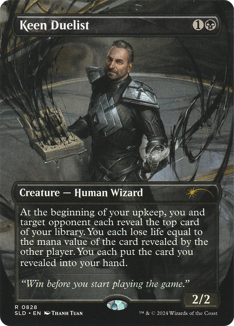 Keen Duelist (Rainbow Foil) (SLD-828)  Foil - Secret Lair Drop (Borderless)