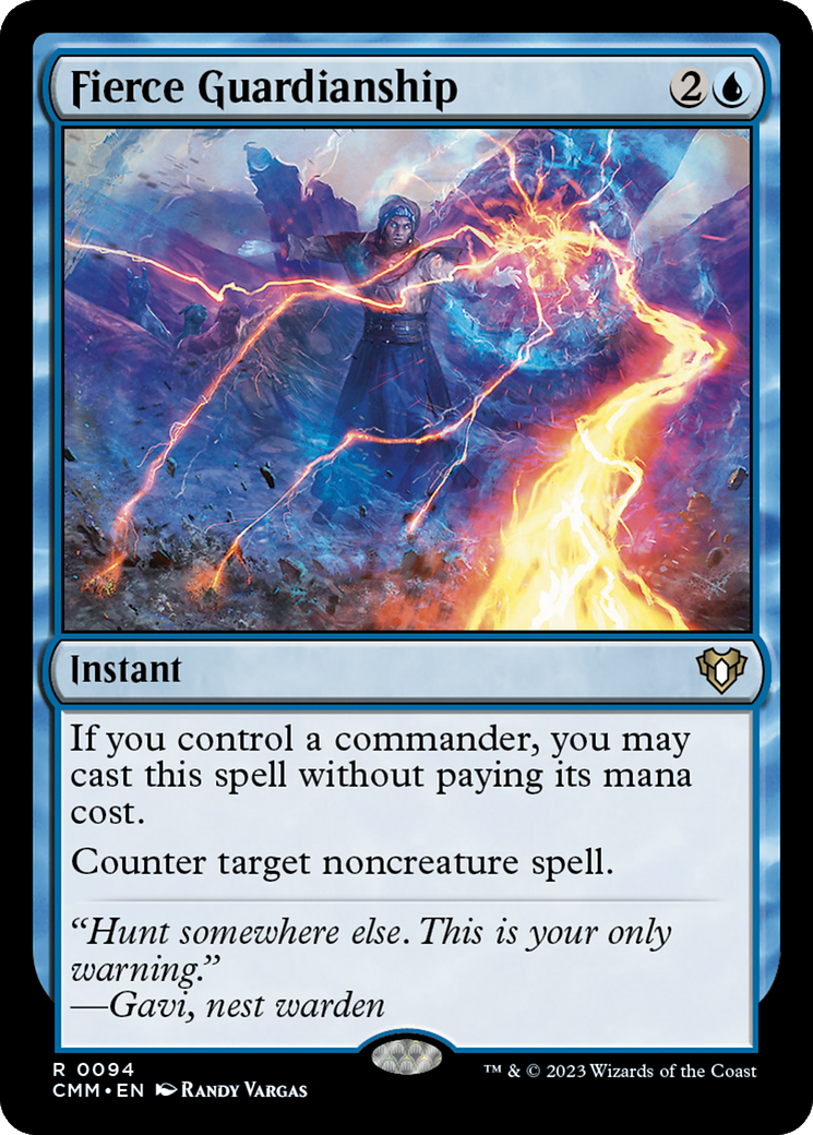 Fierce Guardianship (CMM-094)  Foil - Commander Masters