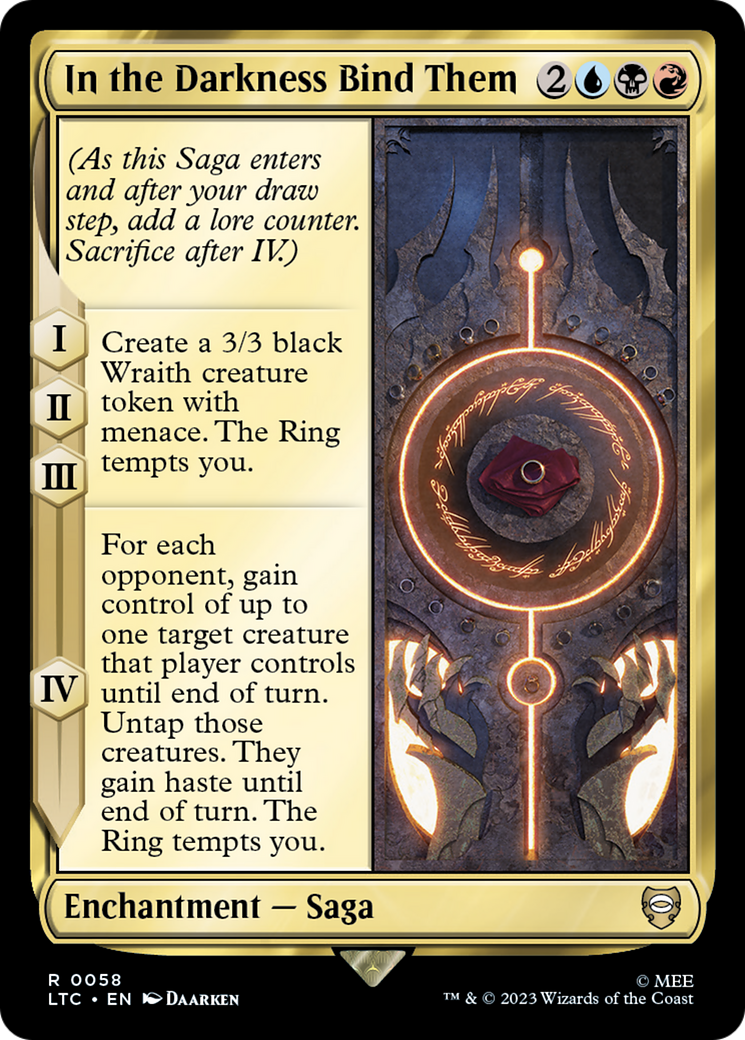 In the Darkness Bind Them (LTC-058)  - Tales of Middle-earth Commander