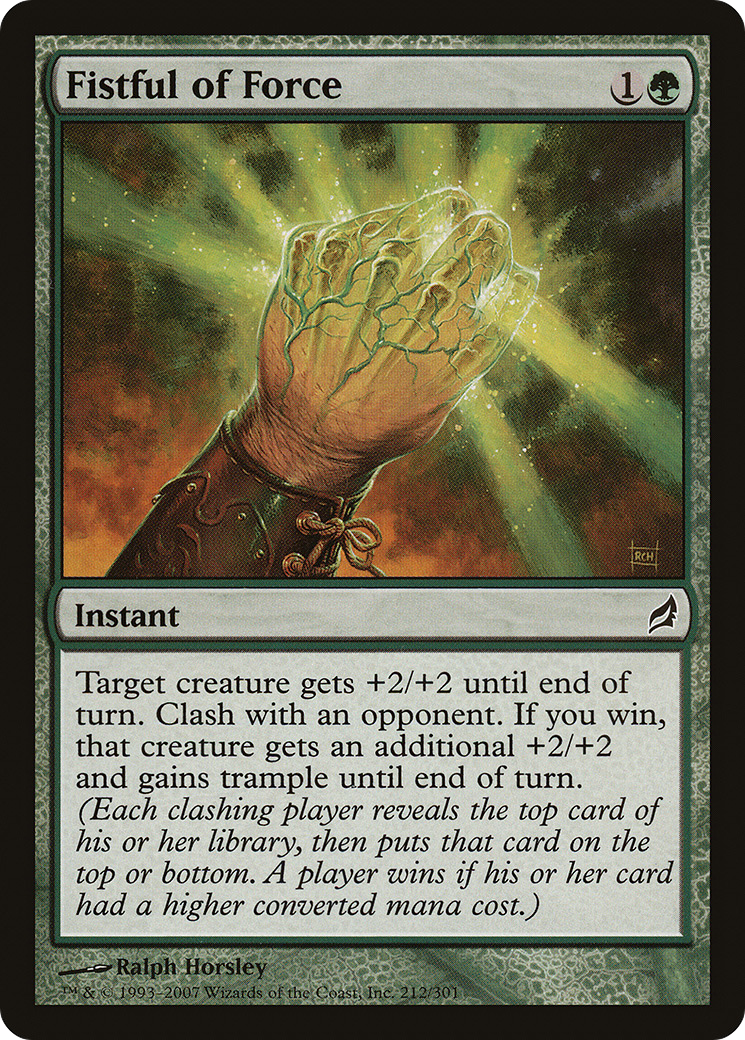 Fistful of Force (LRW-212)  Foil - Lorwyn