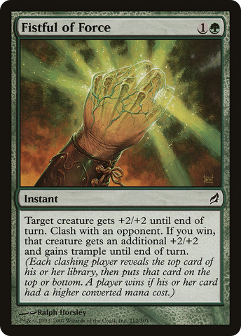 Fistful of Force (LRW-212)  Foil - Lorwyn