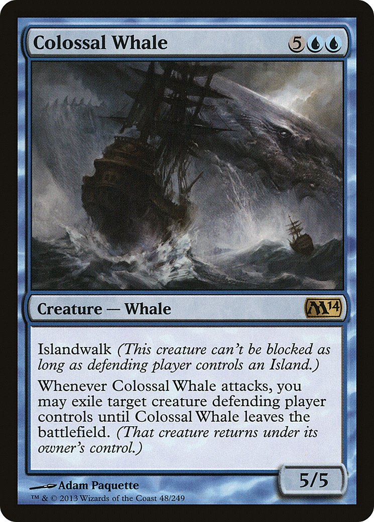 Colossal Whale (M14-048)  - Magic 2014