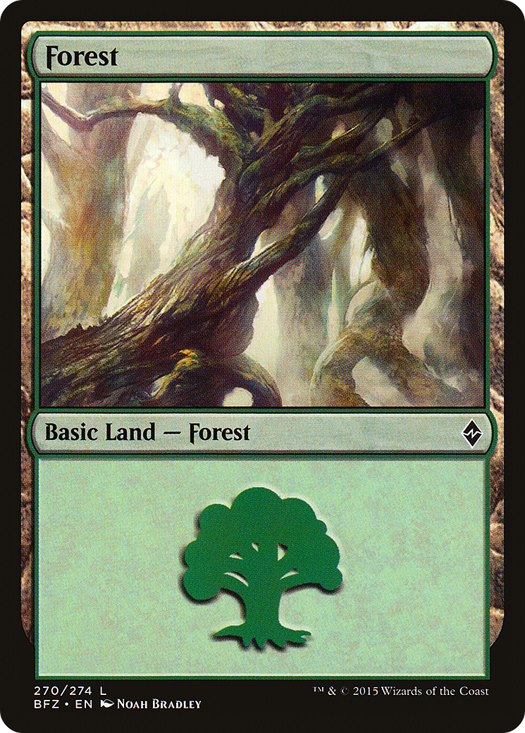 Forest (270) (BFZ-270A)  - Battle for Zendikar
