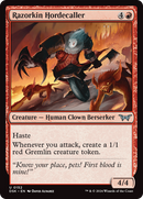 Razorkin Hordecaller (DSK-152)  Foil - Duskmourn: House of Horror