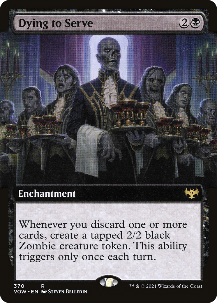 Dying to Serve (Extended Art) (VOW-370)  Foil - Innistrad: Crimson Vow: (Extended Art)