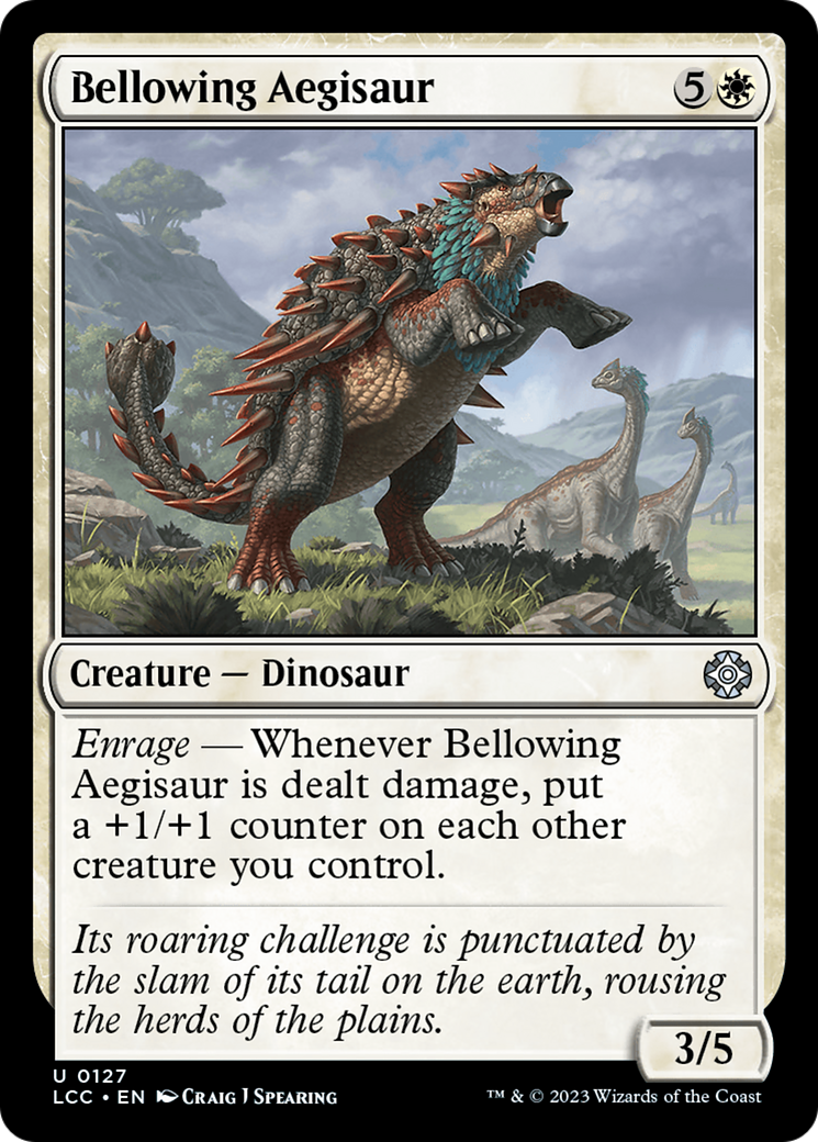 Bellowing Aegisaur (LCC-127)  - The Lost Caverns of Ixalan Commander
