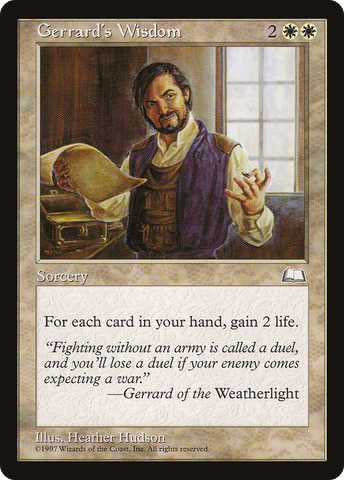 Gerrard's Wisdom (WTH-) - Weatherlight