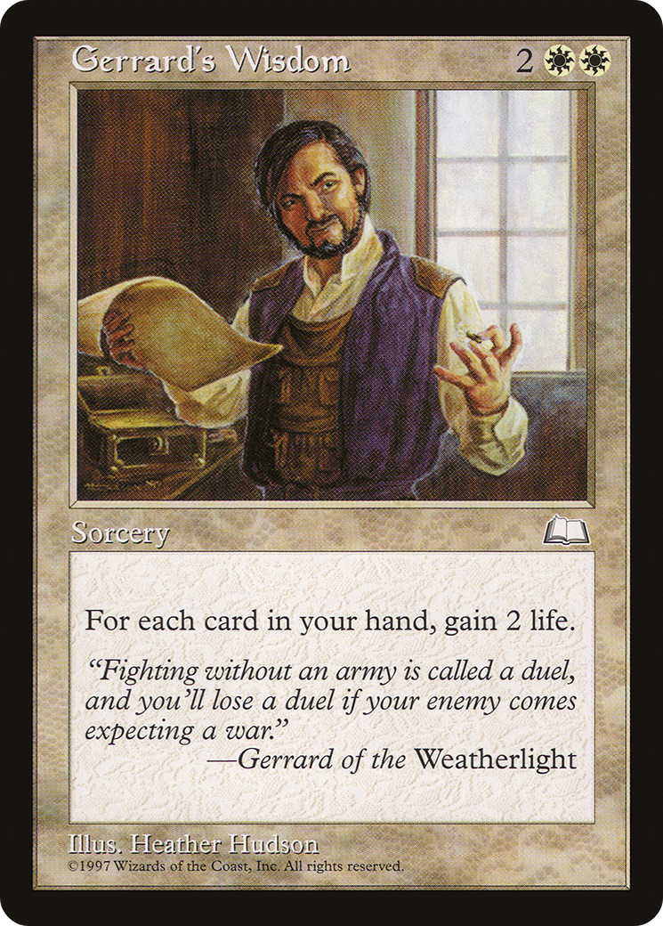 Gerrard's Wisdom (WTH-)  - Weatherlight