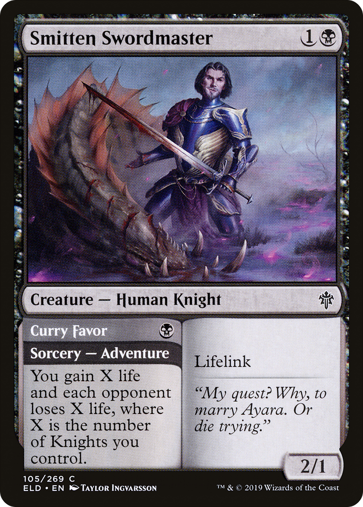 Smitten Swordmaster (ELD-105)  - Throne of Eldraine