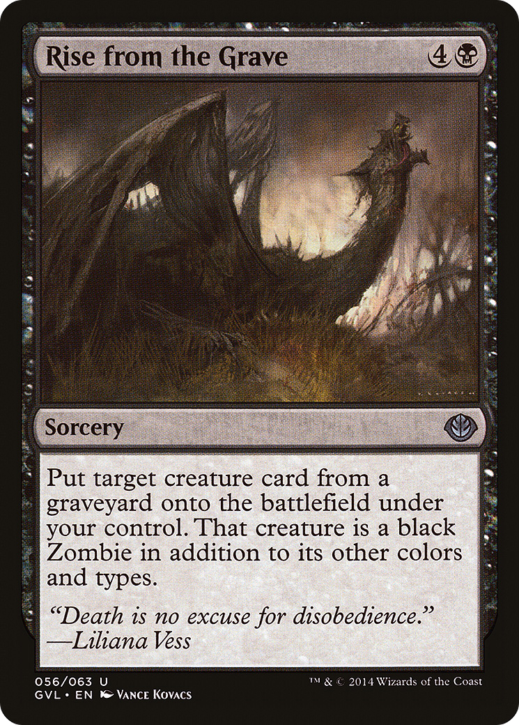 Rise from the Grave (DD3-)  Foil - Duel Decks Anthology: Garruk vs. Liliana