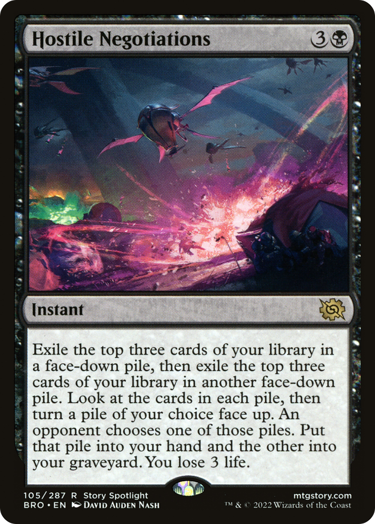 Hostile Negotiations (BRO-105)  Foil - The Brothers' War