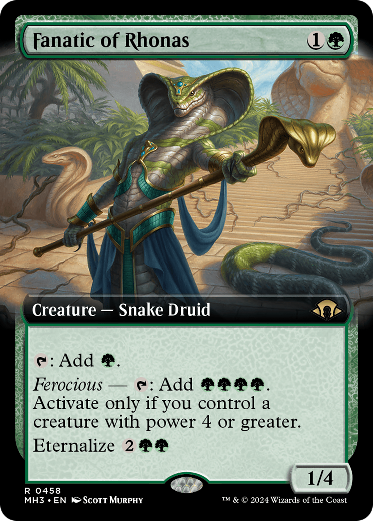 Fanatic of Rhonas (Extended Art) (MH3-458)  Foil - Modern Horizons 3: (Extended Art)