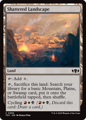 Shattered Landscape (TDC-390) - Commander: Tarkir: Dragonstorm