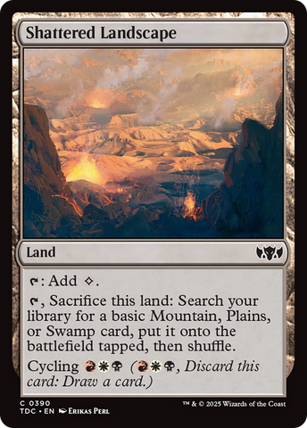 Shattered Landscape (TDC-390) - Commander: Tarkir: Dragonstorm