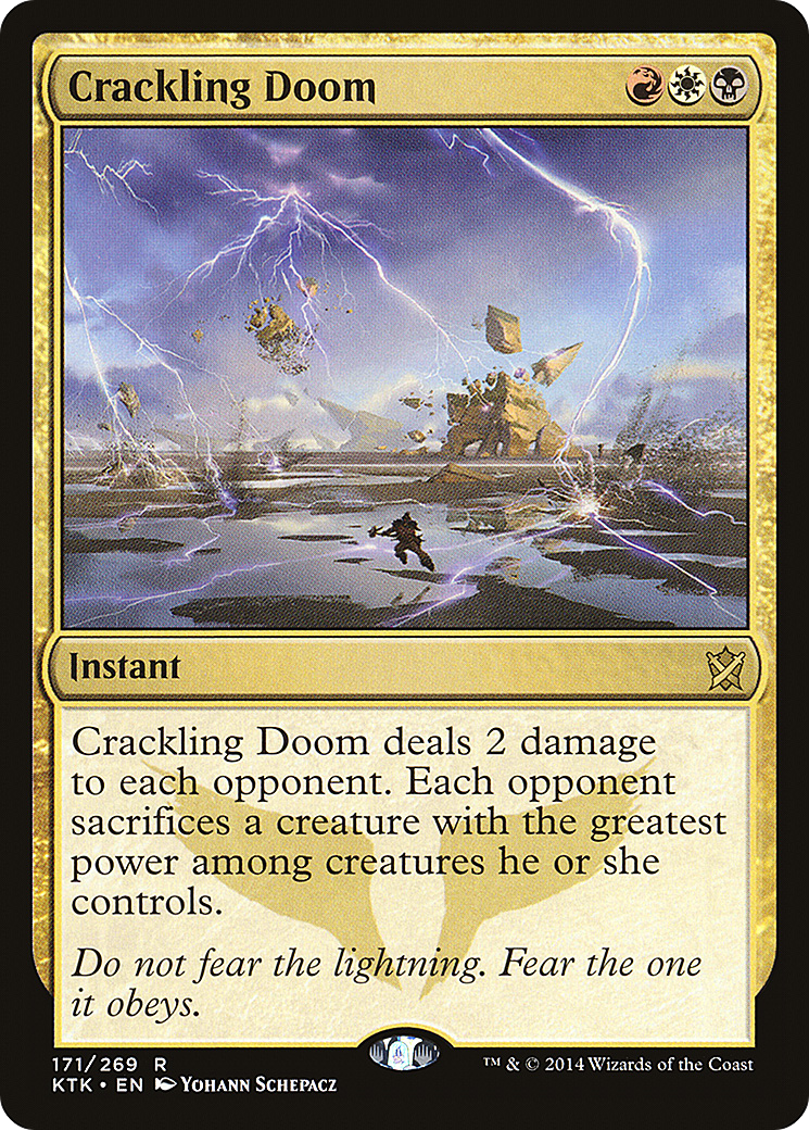 Crackling Doom (KTK-171)  Foil - Khans of Tarkir