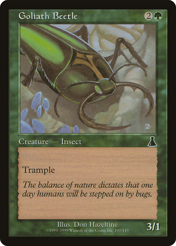 Goliath Beetle (UDS-107)  Foil - Urza's Destiny