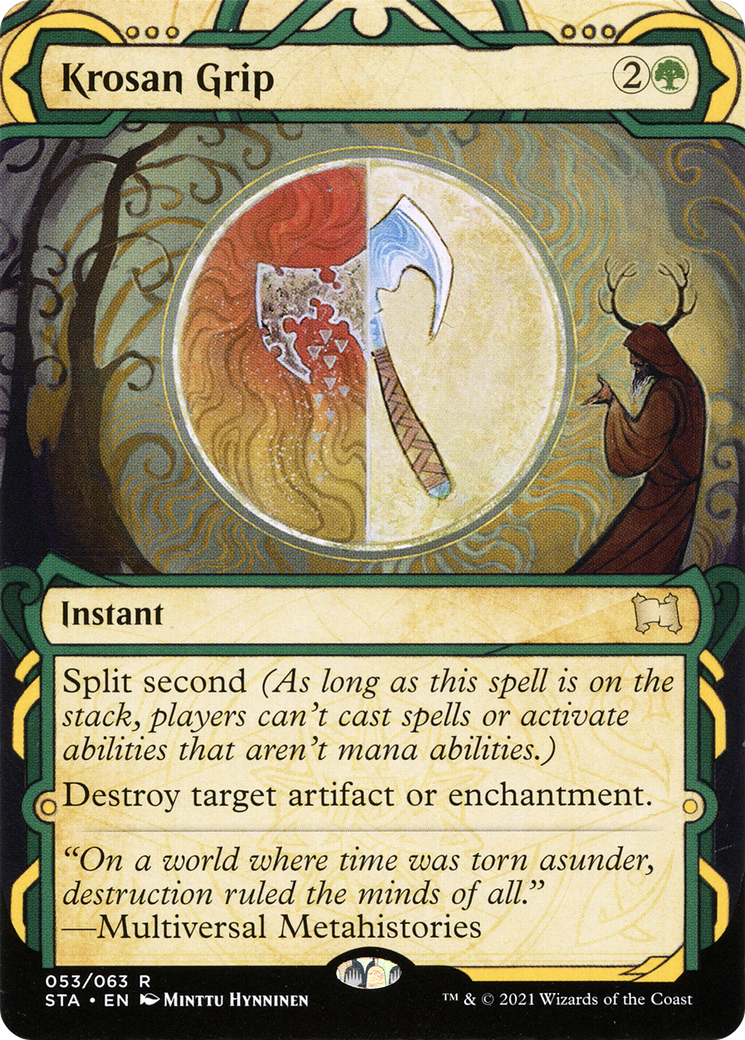 Krosan Grip (STA-053)  - Strixhaven Mystical Archive: (Showcase) (Borderless)