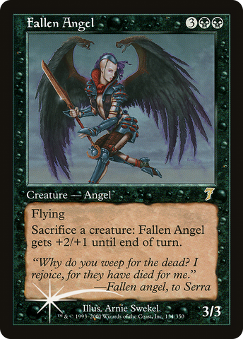 Fallen Angel (7ED-134★) - Seventh Edition Foil