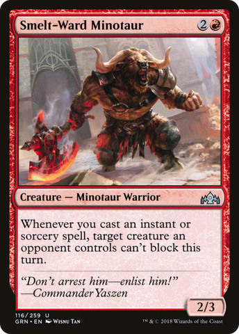 Smelt-Ward Minotaur (GRN-116)  - Guilds of Ravnica
