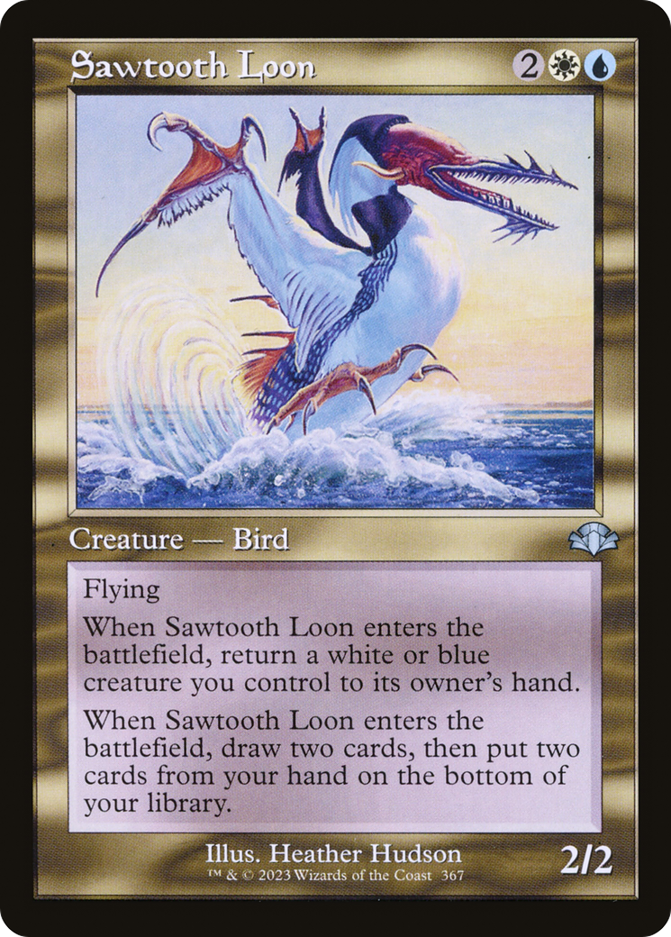 Sawtooth Loon (Retro Frame) (DMR-367)  Foil - Dominaria Remastered