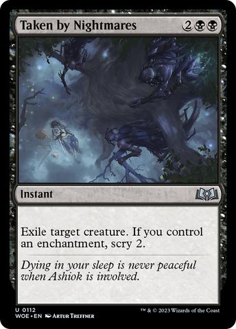 Taken by Nightmares (WOE-112)  Foil - Wilds of Eldraine